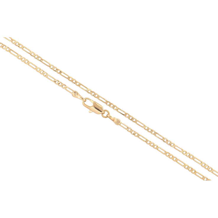 Ланцюжок Xuping колір Позолота 14K "Плетіння Фігаро" довжина 50см х 2мм фото №5 Ланцюжок Xuping колір Позолота 14K "Плетіння Фігаро" довжина 50см х 2мм фото №5