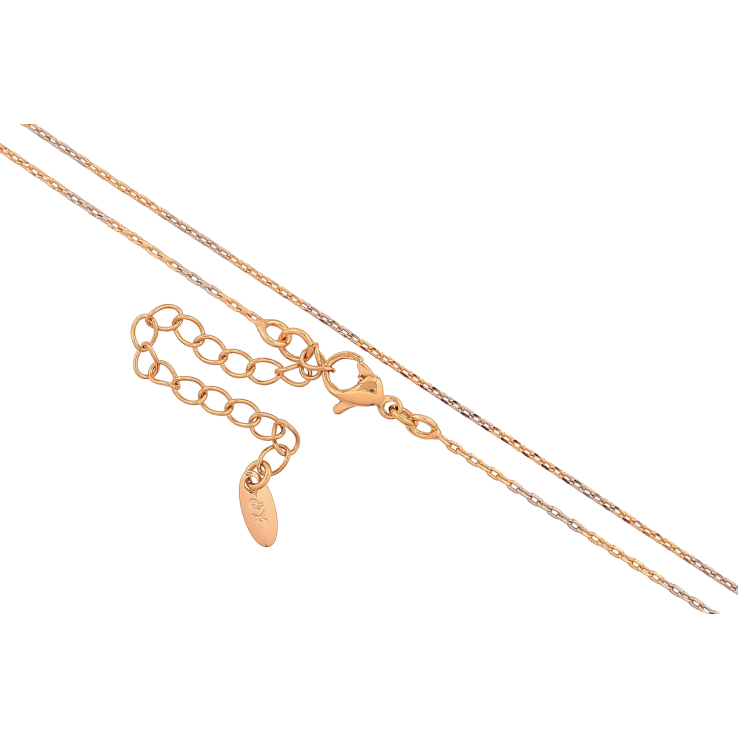 Ланцюжок Xuping колір Позолота 18K + Родій "Плетіння Якірне" довжина 45-50см х 1мм фото №19