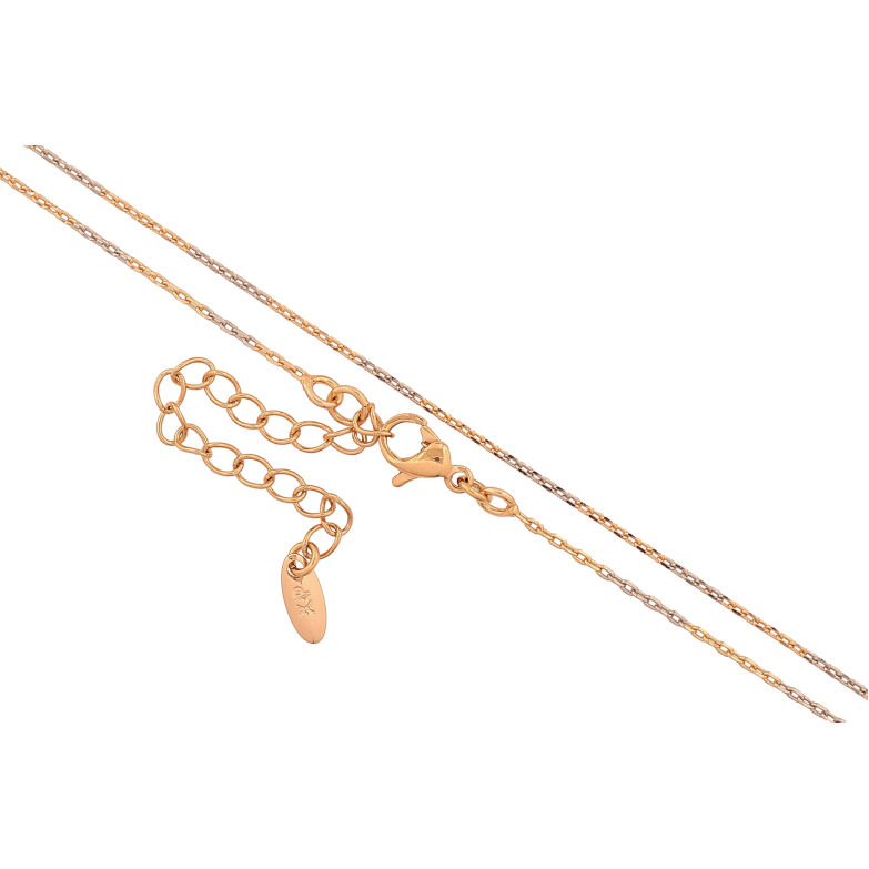 Ланцюжок Xuping колір Позолота 18K + Родій "Плетіння Якірне" довжина 45-50см х 1мм фото №10
