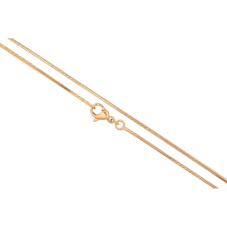 Ланцюжок Xuping колір Позолота 18K "Плетіння Ювелірний шнур 4-х гранний" довжина 45см х 1мм фото №7