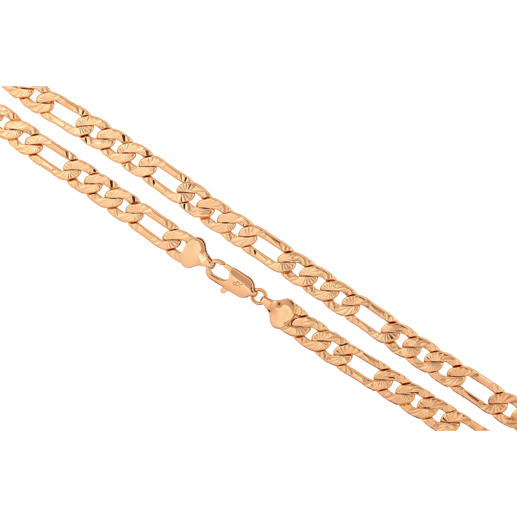 Цепочка Xuping цвет Позолота 18K "Плетение Фигаро с узором" длинна 50см х 9мм фото №24 Цепочка Xuping цвет Позолота 18K "Плетение Фигаро с узором" длинна 50см х 9мм фото №24