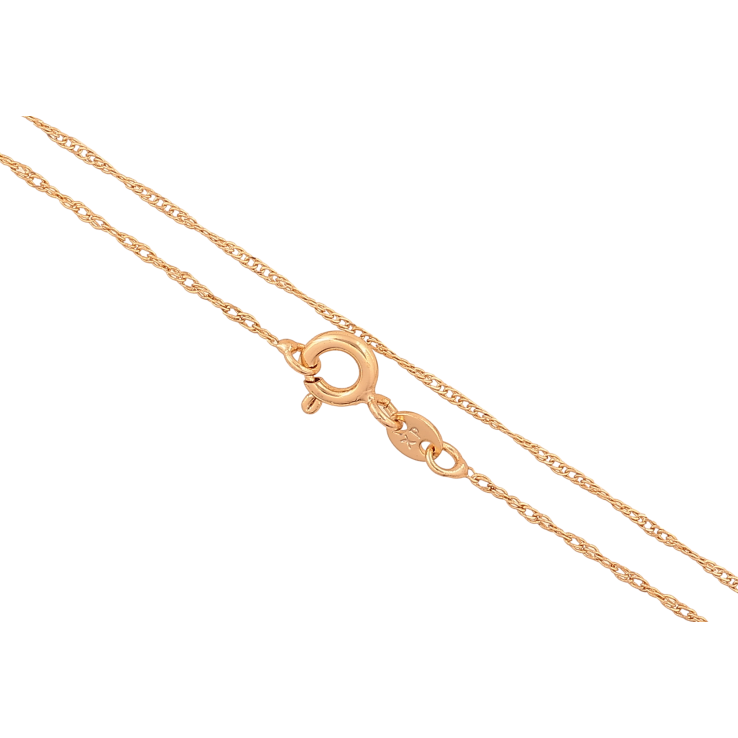 Цепочка Xuping цвет Позолота 18K "Плетение Сингапур" длинна 45см х 1мм фото №12 Цепочка Xuping цвет Позолота 18K "Плетение Сингапур" длинна 45см х 1мм фото №12