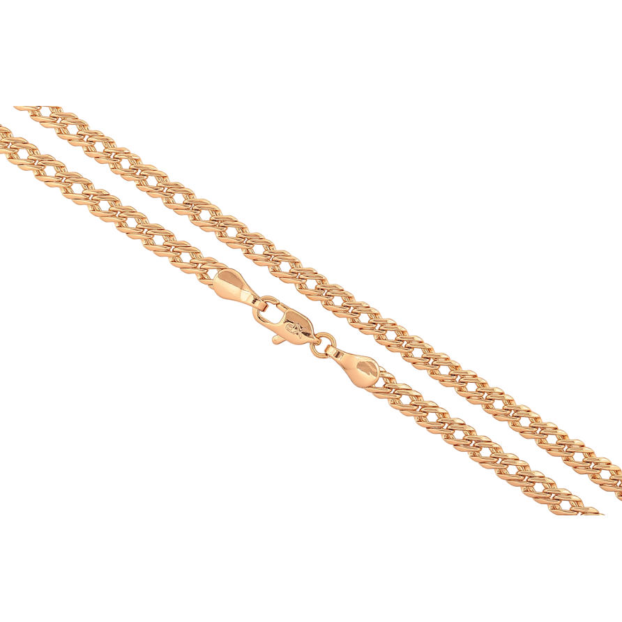 Цепочка Xuping цвет Позолота 18K "Плетение Двойной Ромб" длинна 50см х 4мм фото №1 Цепочка Xuping цвет Позолота 18K "Плетение Двойной Ромб" длинна 50см х 4мм фото №1