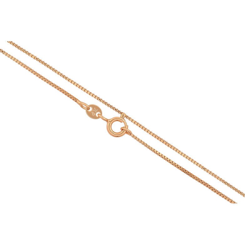 Ланцюжок Xuping колір Позолота 18K "Плетіння Венеціанське" довжина 60см х 1мм фото №1 Ланцюжок Xuping колір Позолота 18K "Плетіння Венеціанське" довжина 60см х 1мм фото №1