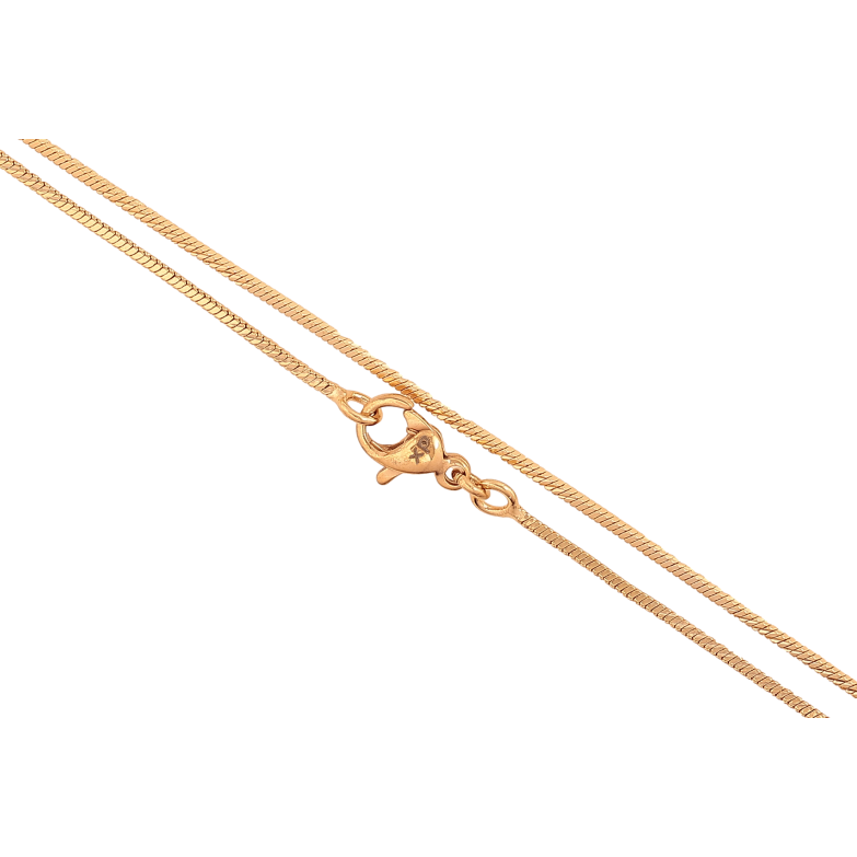 Ланцюжок Xuping колір Позолота 18K "Плетіння Ювелірний шнур 4-х гранний" довжина 45см х 1мм фото №2 Ланцюжок Xuping колір Позолота 18K "Плетіння Ювелірний шнур 4-х гранний" довжина 45см х 1мм фото №2