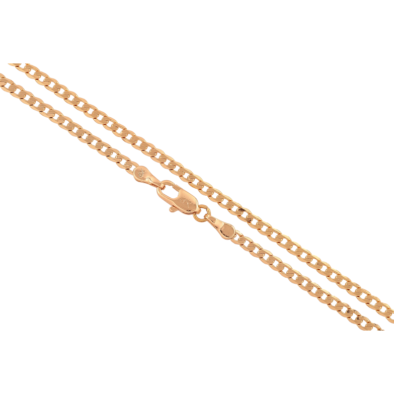 Ланцюжок Xuping колір Позолота 18K "Плетіння Панцирне" довжина 45см х 2.5мм фото №4 Ланцюжок Xuping колір Позолота 18K "Плетіння Панцирне" довжина 45см х 2.5мм фото №4