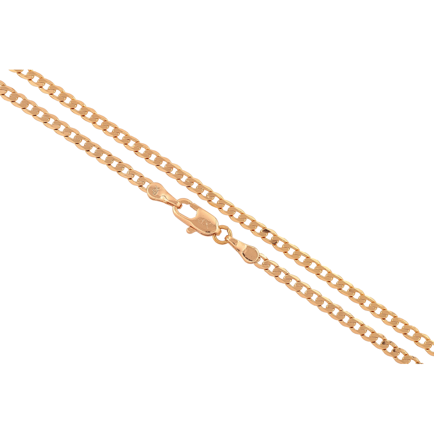 Ланцюжок Xuping колір Позолота 18K "Плетіння Панцирне" довжина 45см х 2.5мм фото №1 Ланцюжок Xuping колір Позолота 18K "Плетіння Панцирне" довжина 45см х 2.5мм фото №1
