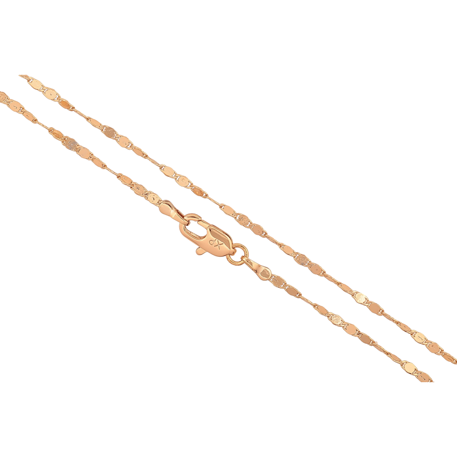 Ланцюжок Xuping колір Позолота 18K "Плетіння Фантазійне" довжина 45см х 1.5мм фото №1
