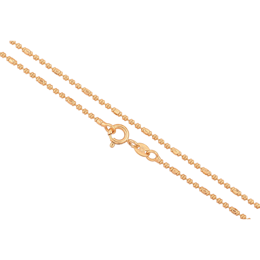 Цепочка Xuping цвет Позолота 18K "Плетение Перлина декоративная" длинна 44см х 1.5мм фото №1 Цепочка Xuping цвет Позолота 18K "Плетение Перлина декоративная" длинна 44см х 1.5мм фото №1
