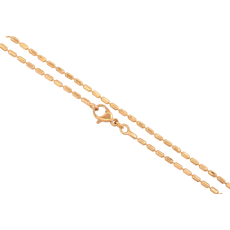 Ланцюжок Xuping колір Позолота 18K "Плетіння Перлина" довжина 45см х 1.5мм фото №4 Ланцюжок Xuping колір Позолота 18K "Плетіння Перлина" довжина 45см х 1.5мм фото №4