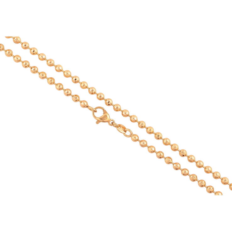 Ланцюжок Xuping колір Позолота 18K "Плетіння Перлина" довжина 50см х 3мм фото №21 Ланцюжок Xuping колір Позолота 18K "Плетіння Перлина" довжина 50см х 3мм фото №21