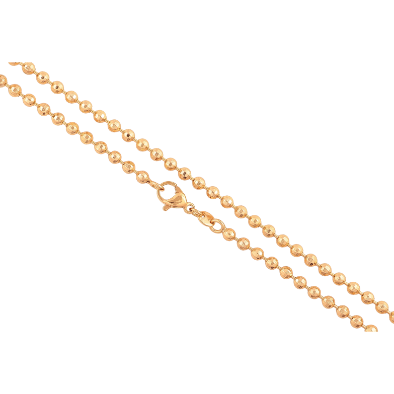 Ланцюжок Xuping колір Позолота 18K "Плетіння Перлина" довжина 50см х 3мм фото №12 Ланцюжок Xuping колір Позолота 18K "Плетіння Перлина" довжина 50см х 3мм фото №12