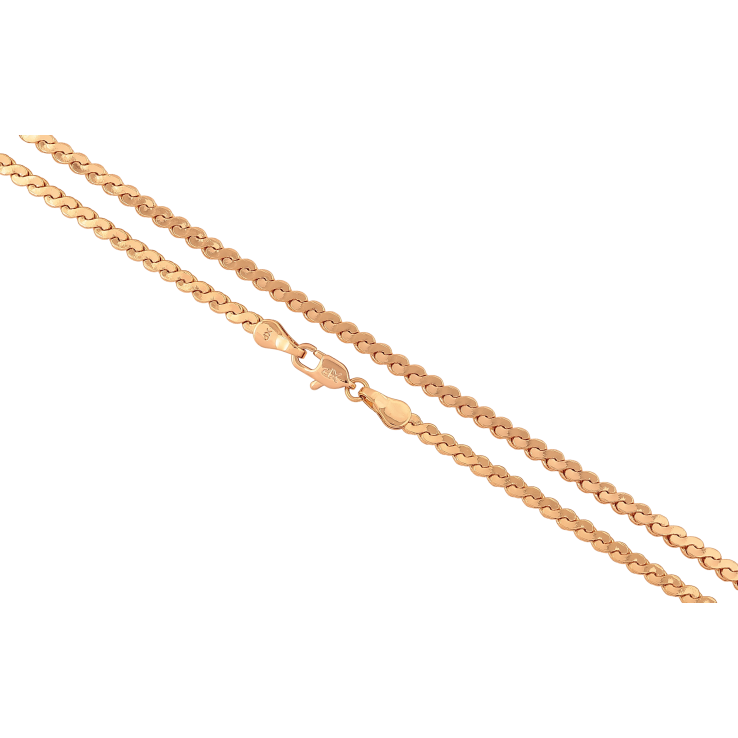 Цепочка Xuping цвет Позолота 18K "Плетение Серпантин" длинна 50см х 3мм фото №22