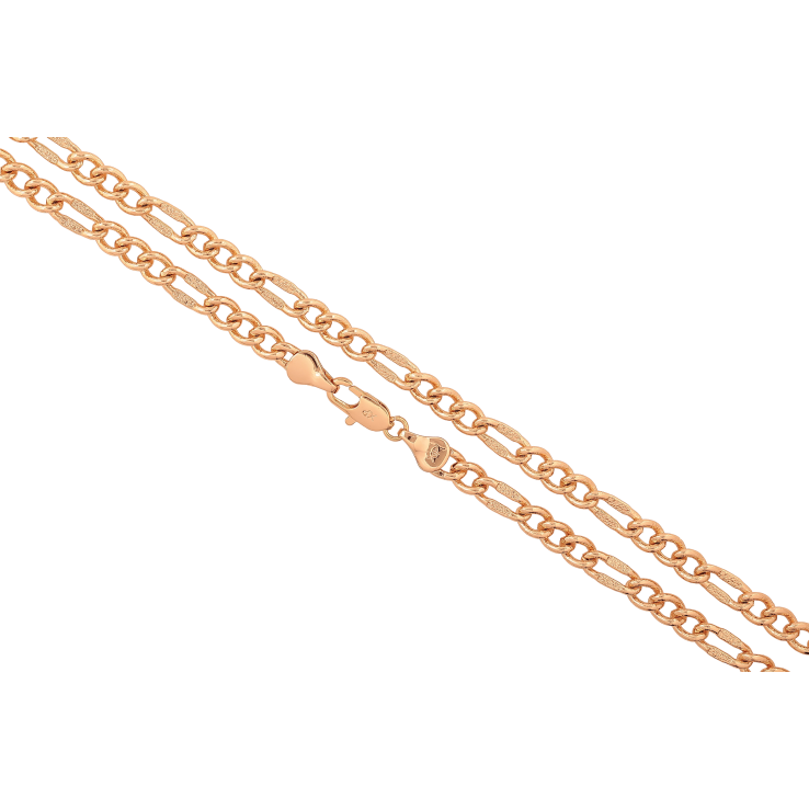 Ланцюжок Xuping колір Позолота 18K "Плетіння Фігаро" довжина 45см х 5мм фото №2 Ланцюжок Xuping колір Позолота 18K "Плетіння Фігаро" довжина 45см х 5мм фото №2