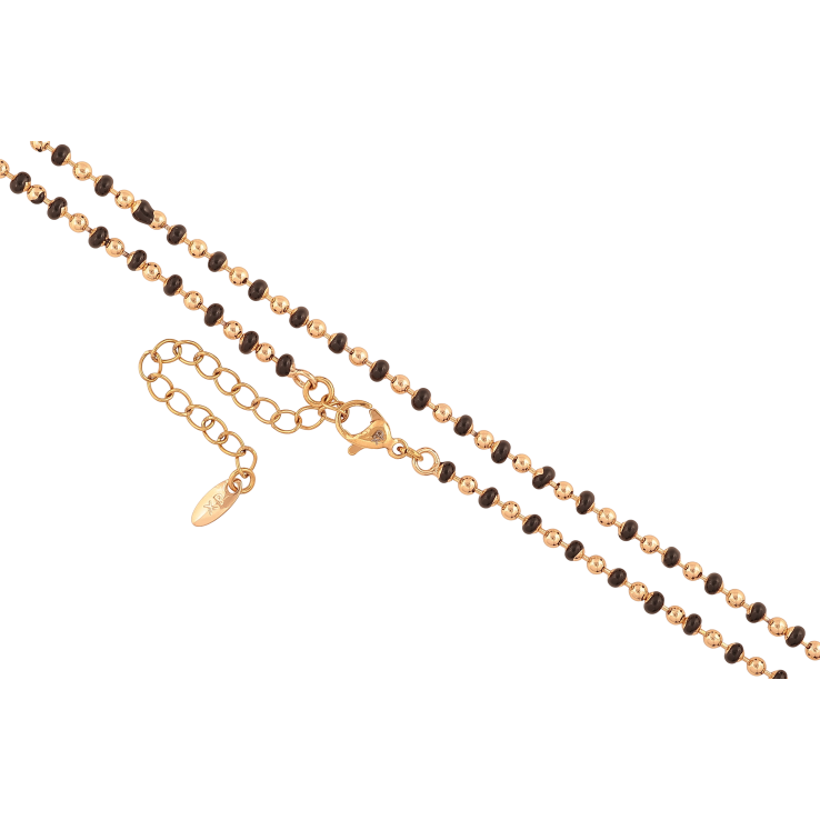 Цепочка Xuping цвет Позолота 18K "Плетение Перлина с черной эмалью" длинна 45-51см х 2-3мм фото №19 Цепочка Xuping цвет Позолота 18K "Плетение Перлина с черной эмалью" длинна 45-51см х 2-3мм фото №19