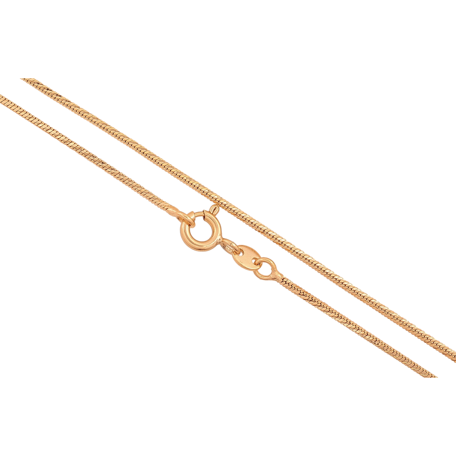 Цепочка Xuping цвет Позолота 18K "Плетение Ювелирный шнур 4-х гранный" длинна 45см х 1мм фото №1 Цепочка Xuping цвет Позолота 18K "Плетение Ювелирный шнур 4-х гранный" длинна 45см х 1мм фото №1
