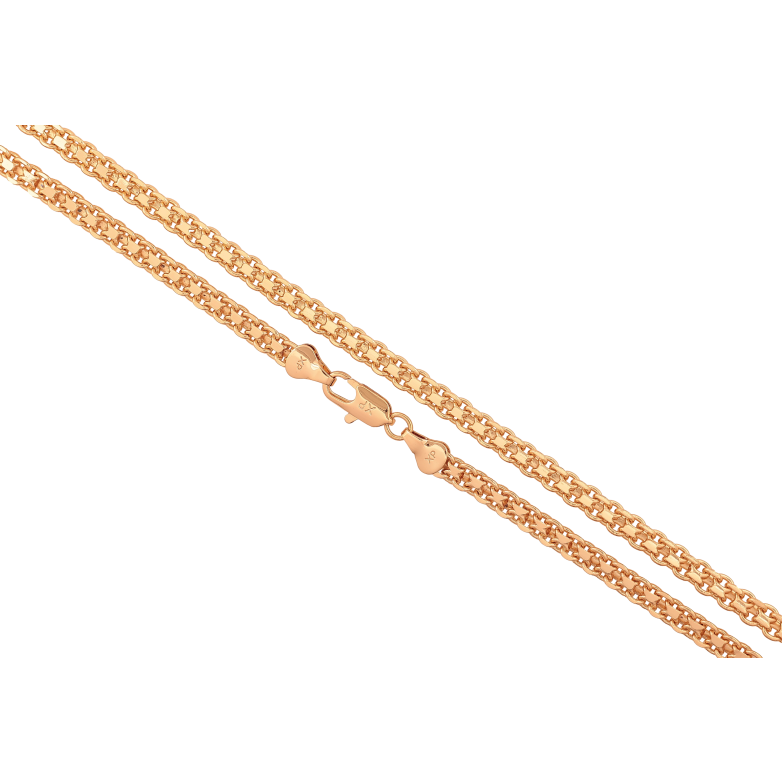 Ланцюжок Xuping колір Позолота 18K "Плетіння Італійський Бісмарк" довжина 51см х 5мм фото №3 Ланцюжок Xuping колір Позолота 18K "Плетіння Італійський Бісмарк" довжина 51см х 5мм фото №3