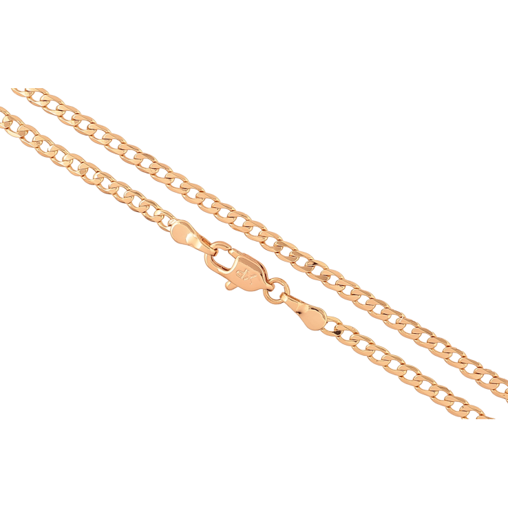 Цепочка Xuping цвет Позолота 18K "Плетение Панцирное" длинна 50см х 3мм фото №4 Цепочка Xuping цвет Позолота 18K "Плетение Панцирное" длинна 50см х 3мм фото №4