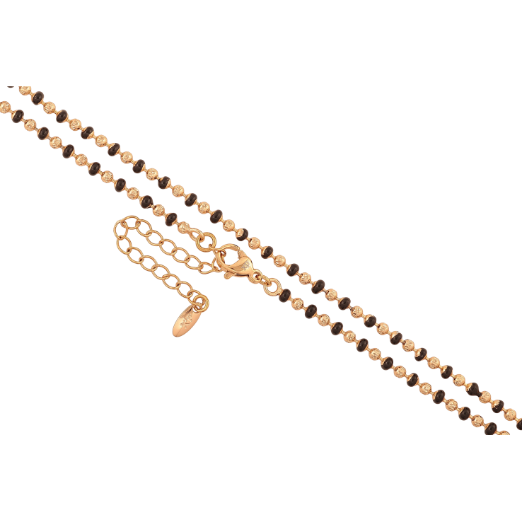 Цепочка Xuping цвет Позолота 18K "Плетение Перлина с черной эмалью" длинна 45-50см х 3мм фото №14
