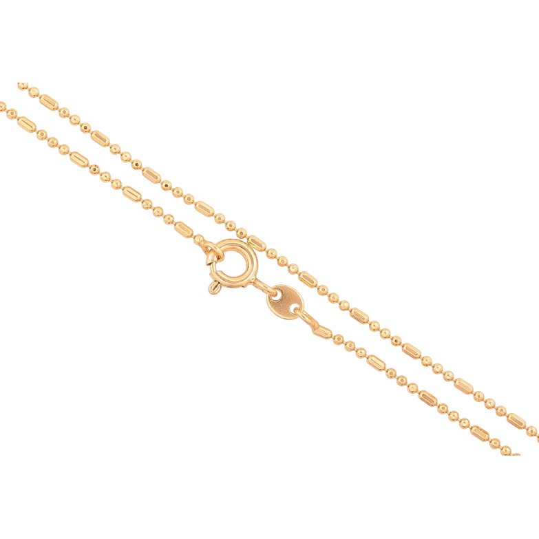 Ланцюжок Xuping колір Позолота 18K "Плетіння Панцирне" довжина 44см х 1мм фото №2 Ланцюжок Xuping колір Позолота 18K "Плетіння Панцирне" довжина 44см х 1мм фото №2