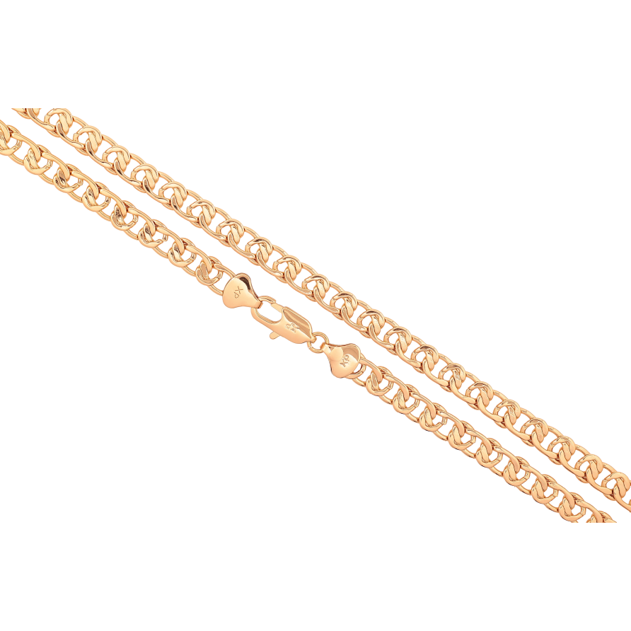 Цепочка Xuping цвет Позолота 18K "Плетение Узел" длинна 55см х 7мм фото №1 Цепочка Xuping цвет Позолота 18K "Плетение Узел" длинна 55см х 7мм фото №1