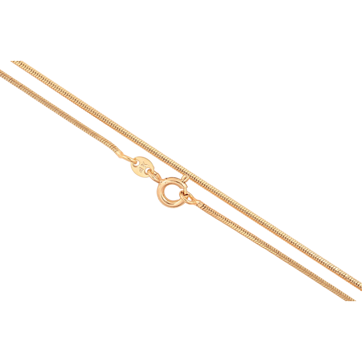 Цепочка Xuping цвет Позолота 18K "Плетение Ювелирный шнур 4-х гранный" длинна 50см х 1мм фото №8 Цепочка Xuping цвет Позолота 18K "Плетение Ювелирный шнур 4-х гранный" длинна 50см х 1мм фото №8