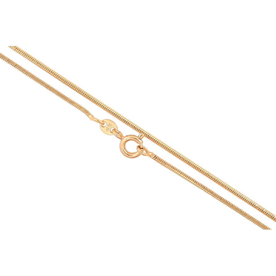 Цепочка Xuping цвет Позолота 18K "Плетение Ювелирный шнур 4-х гранный" длинна 50см х 1мм фото №1 Цепочка Xuping цвет Позолота 18K "Плетение Ювелирный шнур 4-х гранный" длинна 50см х 1мм фото №1