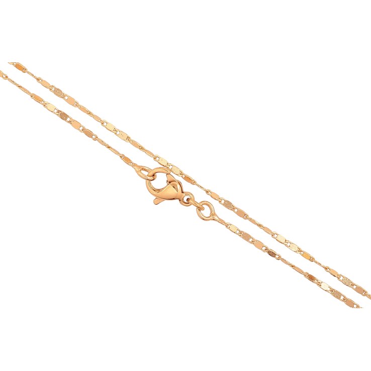 Ланцюжок Xuping колір Позолота 18K "Плетіння Морський ланцюг" довжина 45см х 1мм фото №3 Ланцюжок Xuping колір Позолота 18K "Плетіння Морський ланцюг" довжина 45см х 1мм фото №3