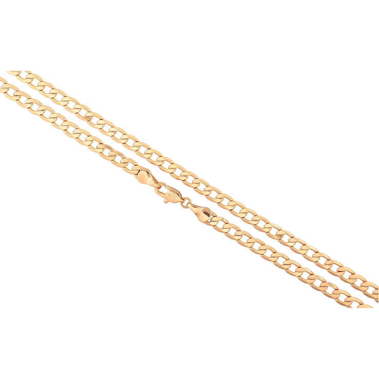 Цепочка Xuping цвет Позолота 18K "Плетение Панцирное" длина 59см х 4мм фото №2 Цепочка Xuping цвет Позолота 18K "Плетение Панцирное" длина 59см х 4мм фото №2