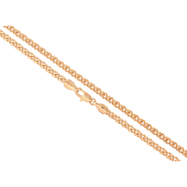 Цепочка Xuping цвет Позолота 18K "Плетение Восьмерка" длинна 50см х 3мм фото №6 Цепочка Xuping цвет Позолота 18K "Плетение Восьмерка" длинна 50см х 3мм фото №6