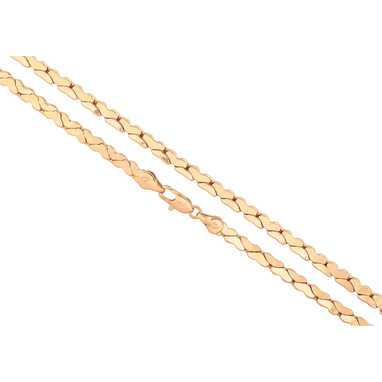 Цепочка Xuping цвет Позолота 18K "Плетение Фантазийное" длинна 50см х 4мм фото №2