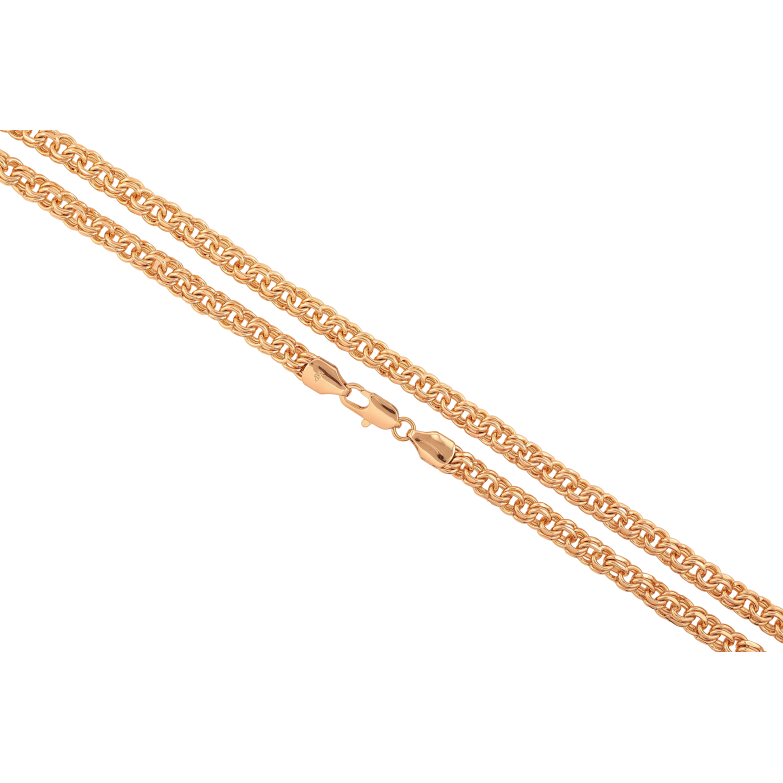 Цепочка Xuping цвет Позолота 18K "Плетение Бисмарк" длинна 50см х 6мм фото №4