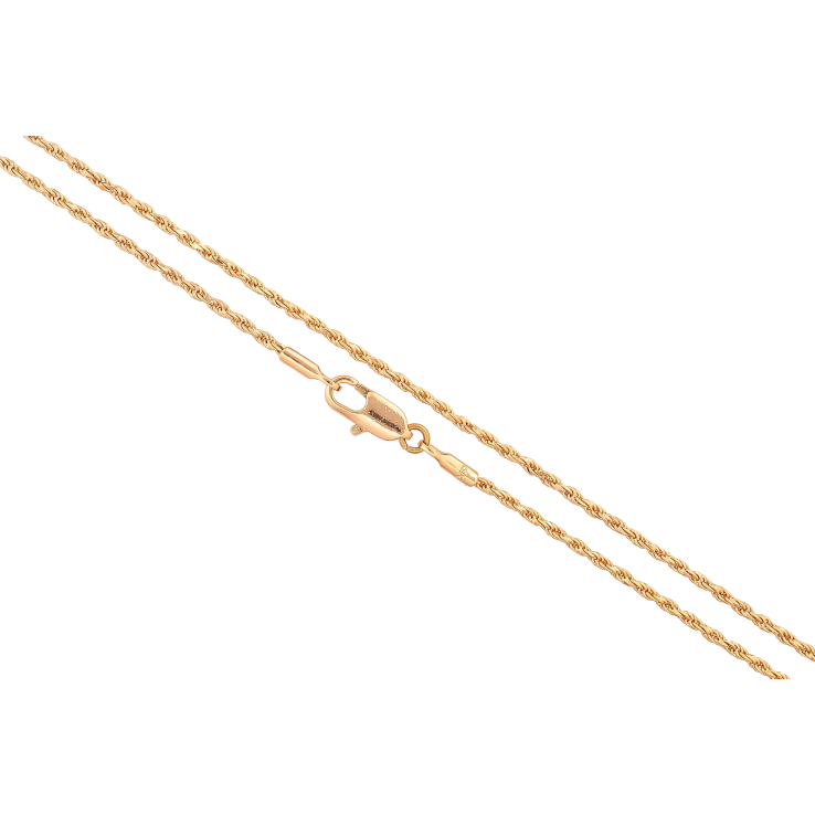 Цепочка Xuping цвет Позолота 18K "Плетение Веревка" длина 60см х 1.5мм фото №4 Цепочка Xuping цвет Позолота 18K "Плетение Веревка" длина 60см х 1.5мм фото №4