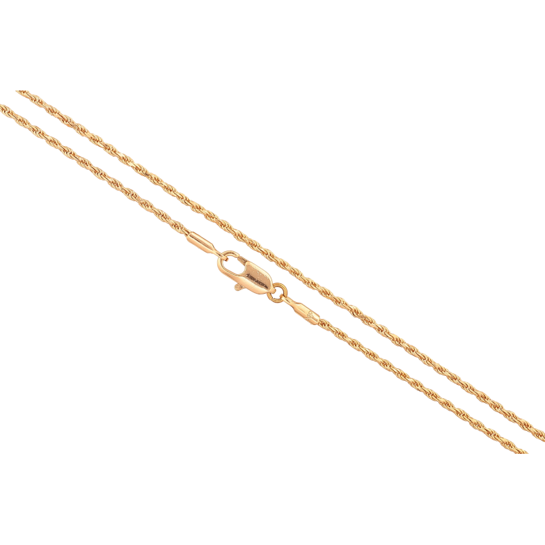 Цепочка Xuping цвет Позолота 18K "Плетение Веревка" длина 60см х 1.5мм фото №10