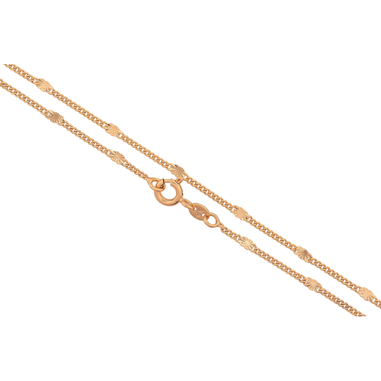 Ланцюжок Xuping колір Позолота 18K "Плетіння Панцирне з прокаткою" довжина 50см х 1-2мм фото №11 Ланцюжок Xuping колір Позолота 18K "Плетіння Панцирне з прокаткою" довжина 50см х 1-2мм фото №11