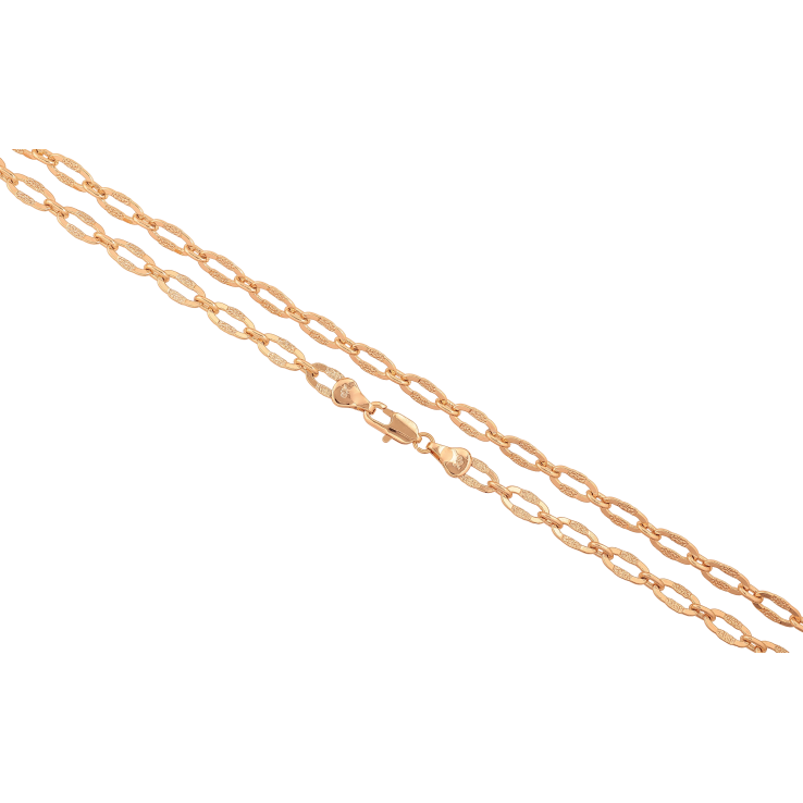 Цепочка Xuping цвет Позолота 18K "Плетение Фантазийное" длина 45см х 5мм фото №3