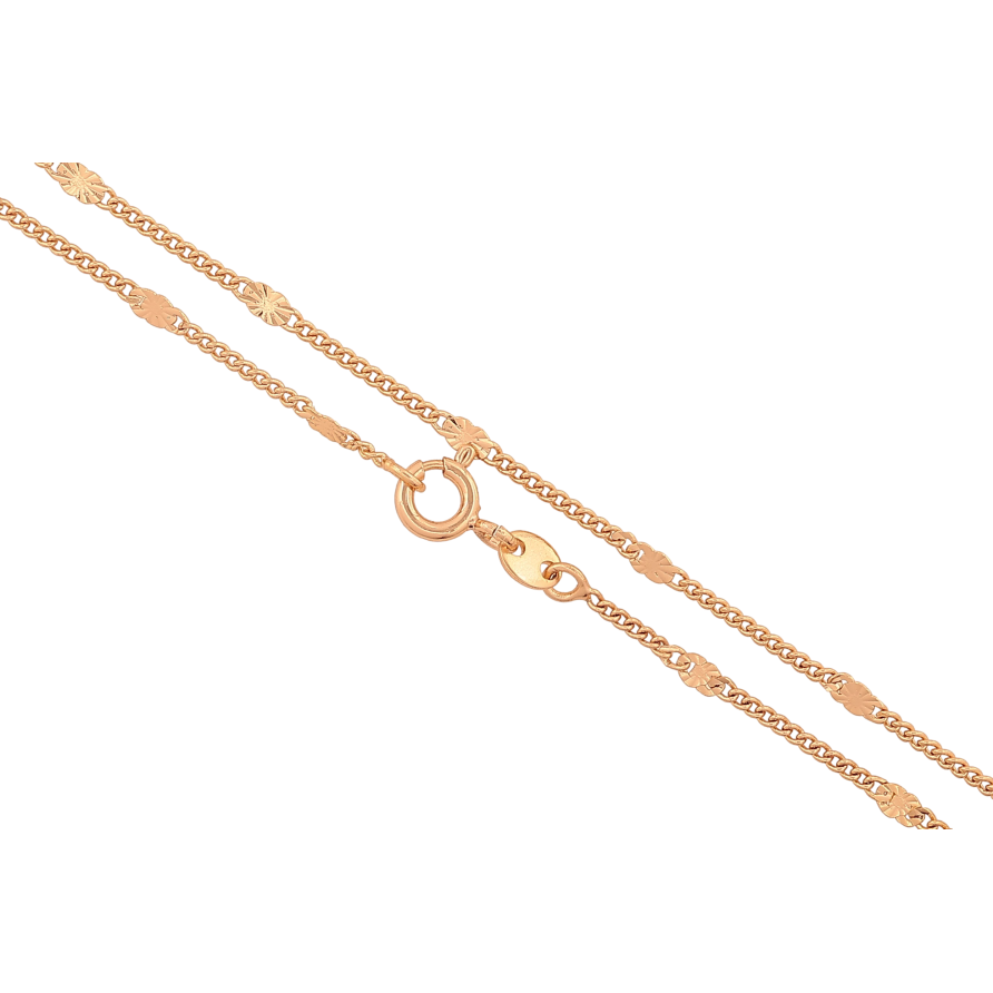 Цепочка Xuping цвет Позолота 18K "Плетение Панцирное с прокаткой" длинна 45см х 1.5-2мм фото №1 Цепочка Xuping цвет Позолота 18K "Плетение Панцирное с прокаткой" длинна 45см х 1.5-2мм фото №1