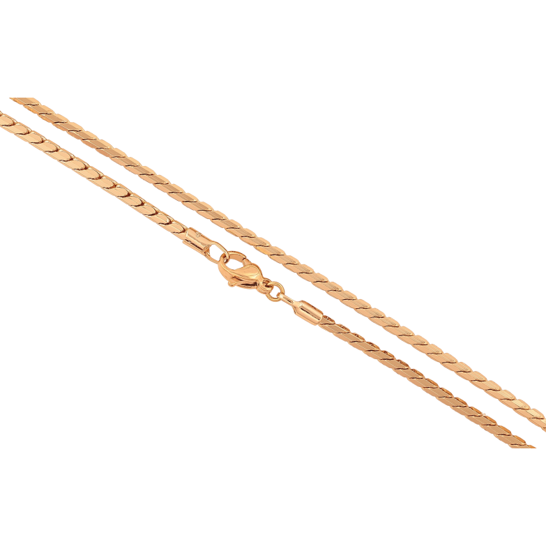 Ланцюжок Xuping колір Позолота 18K "Плетіння Серпантин" довжина 45см х 2мм фото №16 Ланцюжок Xuping колір Позолота 18K "Плетіння Серпантин" довжина 45см х 2мм фото №16