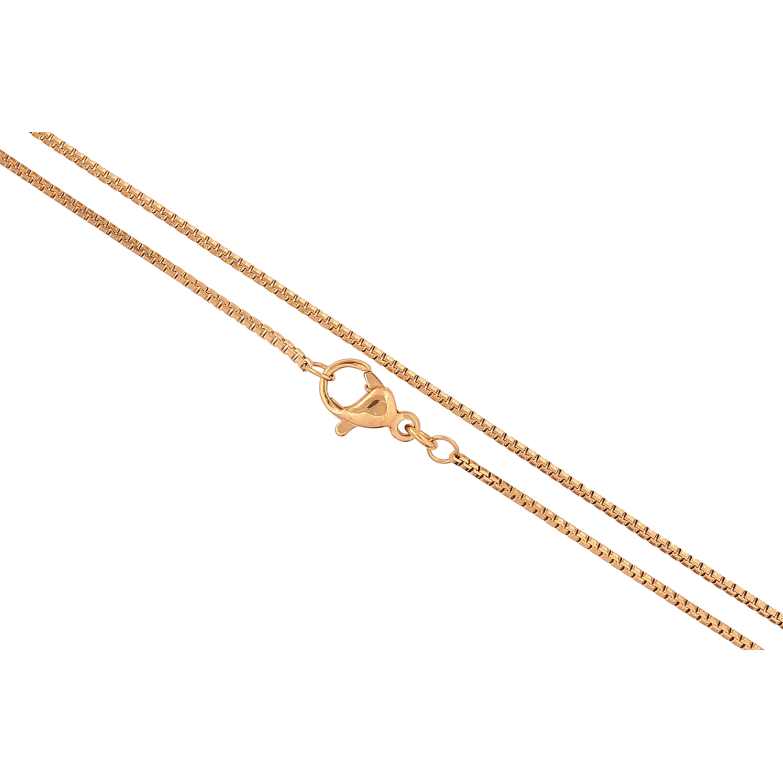 Ланцюжок Xuping колір Позолота 18K "Плетіння Венеціанське" довжина 45см х 1мм фото №2 Ланцюжок Xuping колір Позолота 18K "Плетіння Венеціанське" довжина 45см х 1мм фото №2