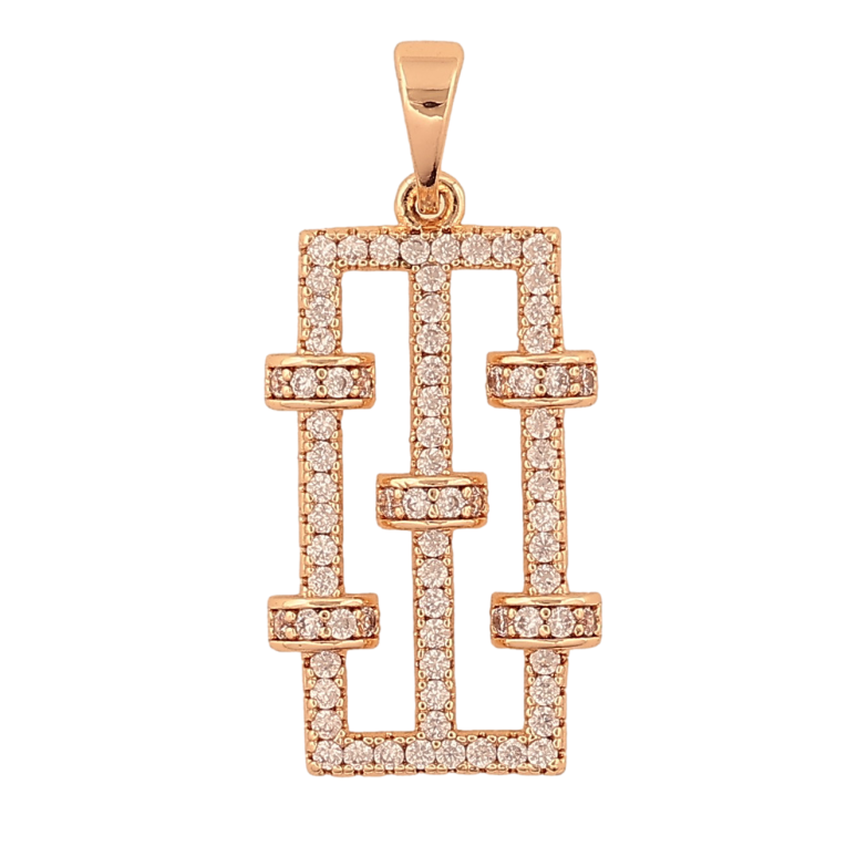 Кулон Xuping M&L колір 18K "Візерунок з інкрустацією кристалами" для ланцюжка до 5мм фото №9 Кулон Xuping M&L колір 18K "Візерунок з інкрустацією кристалами" для ланцюжка до 5мм фото №9