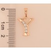 Кулон Xuping M&L колір 18K "Літера Y" для ланцюжка до 5мм фото №2 Кулон Xuping M&L колір 18K "Літера Y" для ланцюжка до 5мм фото №2