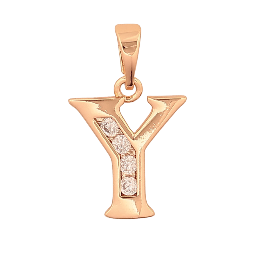Кулон Xuping M&L колір 18K "Літера Y" для ланцюжка до 5мм фото №1 Кулон Xuping M&L колір 18K "Літера Y" для ланцюжка до 5мм фото №1