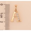Кулон Xuping M&L колір 18K "Літера A" для ланцюжка до 5мм фото №2