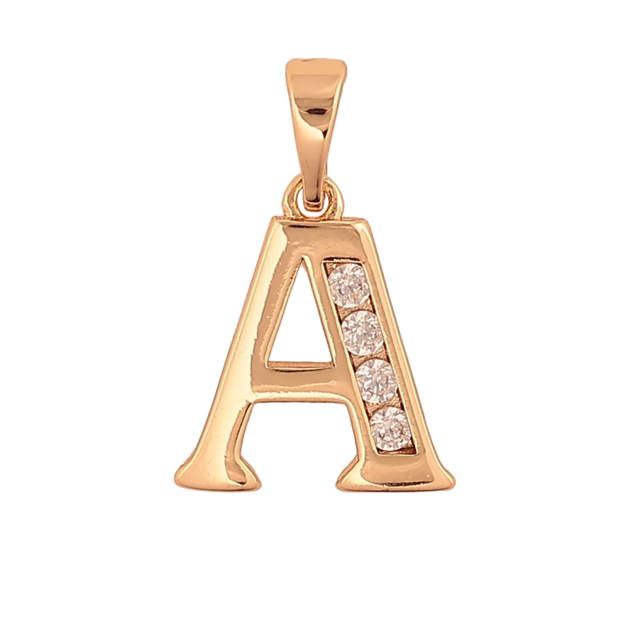 Кулон Xuping M&L колір 18K "Літера A" для ланцюжка до 5мм фото №1