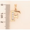 Кулон Xuping цвет Позолота 18K "Буква F" для цепочки до 5мм фото №2 Кулон Xuping цвет Позолота 18K "Буква F" для цепочки до 5мм фото №2