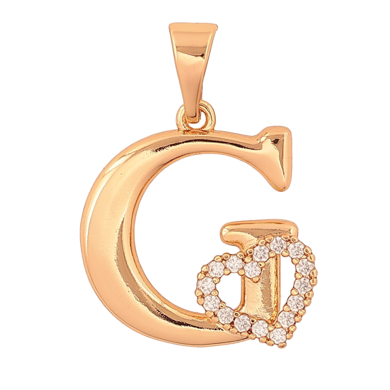 Кулон Xuping колір Позолота 18K "Літера G з серцем" для ланцюжка до 7мм фото №11 Кулон Xuping колір Позолота 18K "Літера G з серцем" для ланцюжка до 7мм фото №11