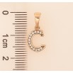Кулон Xuping цвет Позолота 18K "Буква С" для цепочки до 5мм фото №2 Кулон Xuping цвет Позолота 18K "Буква С" для цепочки до 5мм фото №2