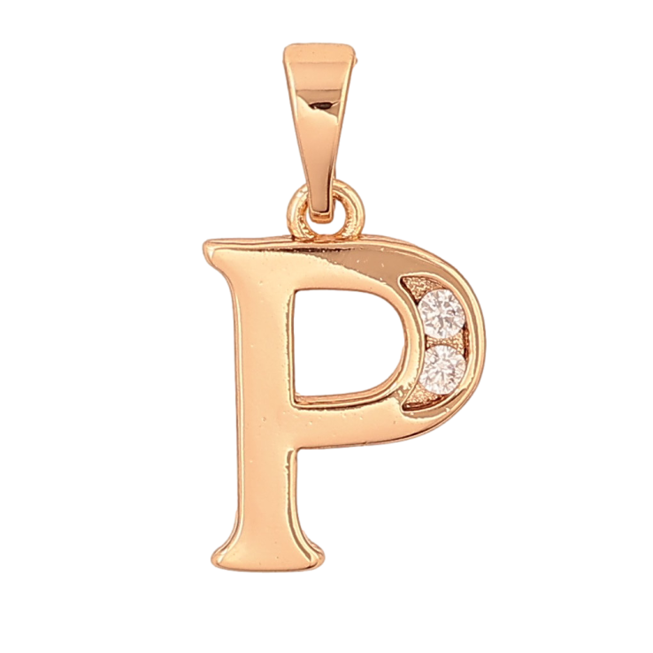 Кулон Xuping цвет Позолота 18K "Буква P" для цепочки до 5мм фото №15