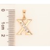 Кулон Xuping цвет Позолота 18K "Буква Х" для цепочки до 5 мм фото №2