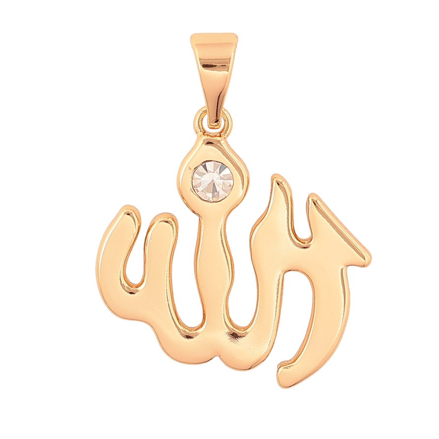 Кулон Xuping цвет Позолота 18K "Мусульманская подвеска с надписью Аллах" для цепочки до 7мм фото №1